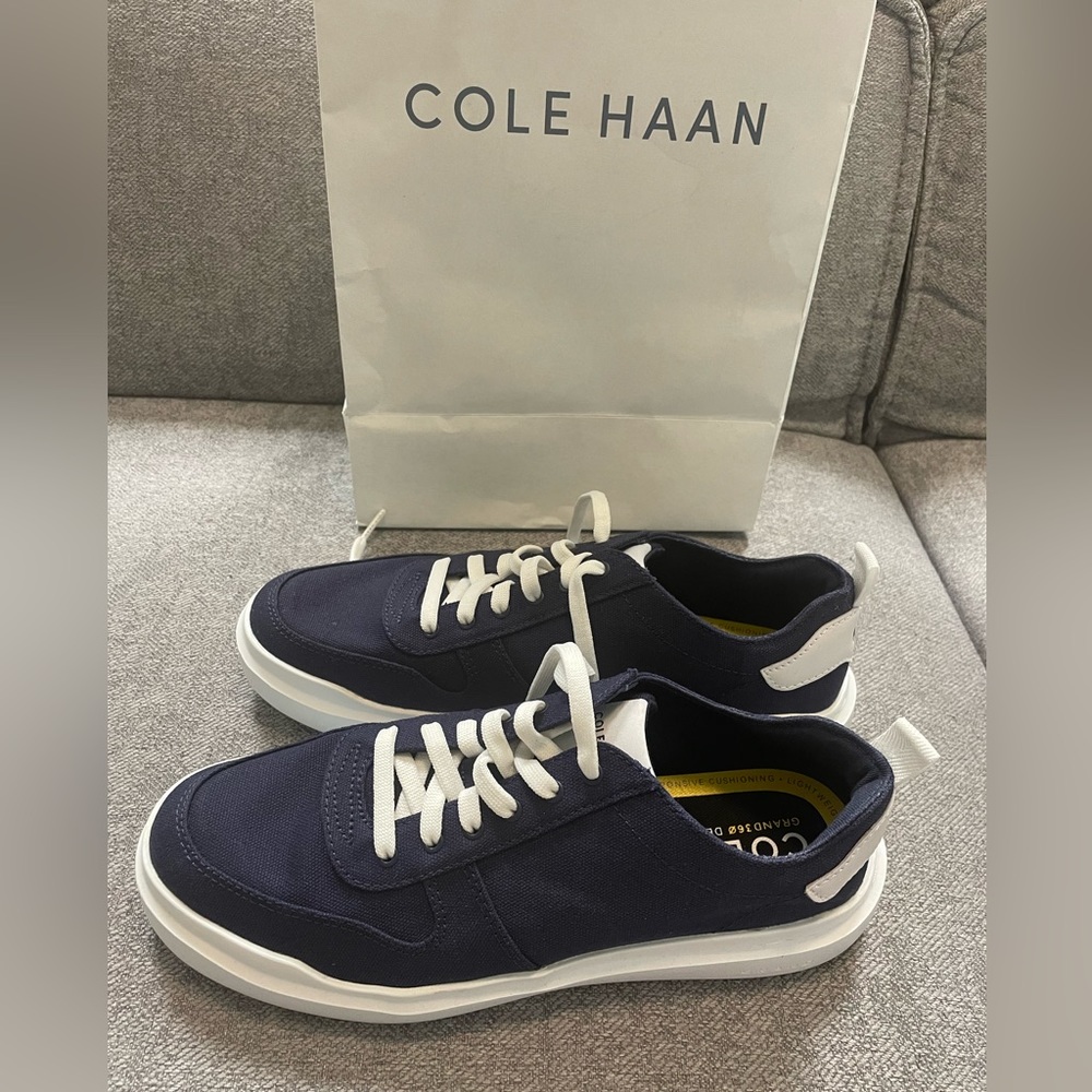 COPY - Cole Haan Marine Blue Canvas Sneaker 6.5B